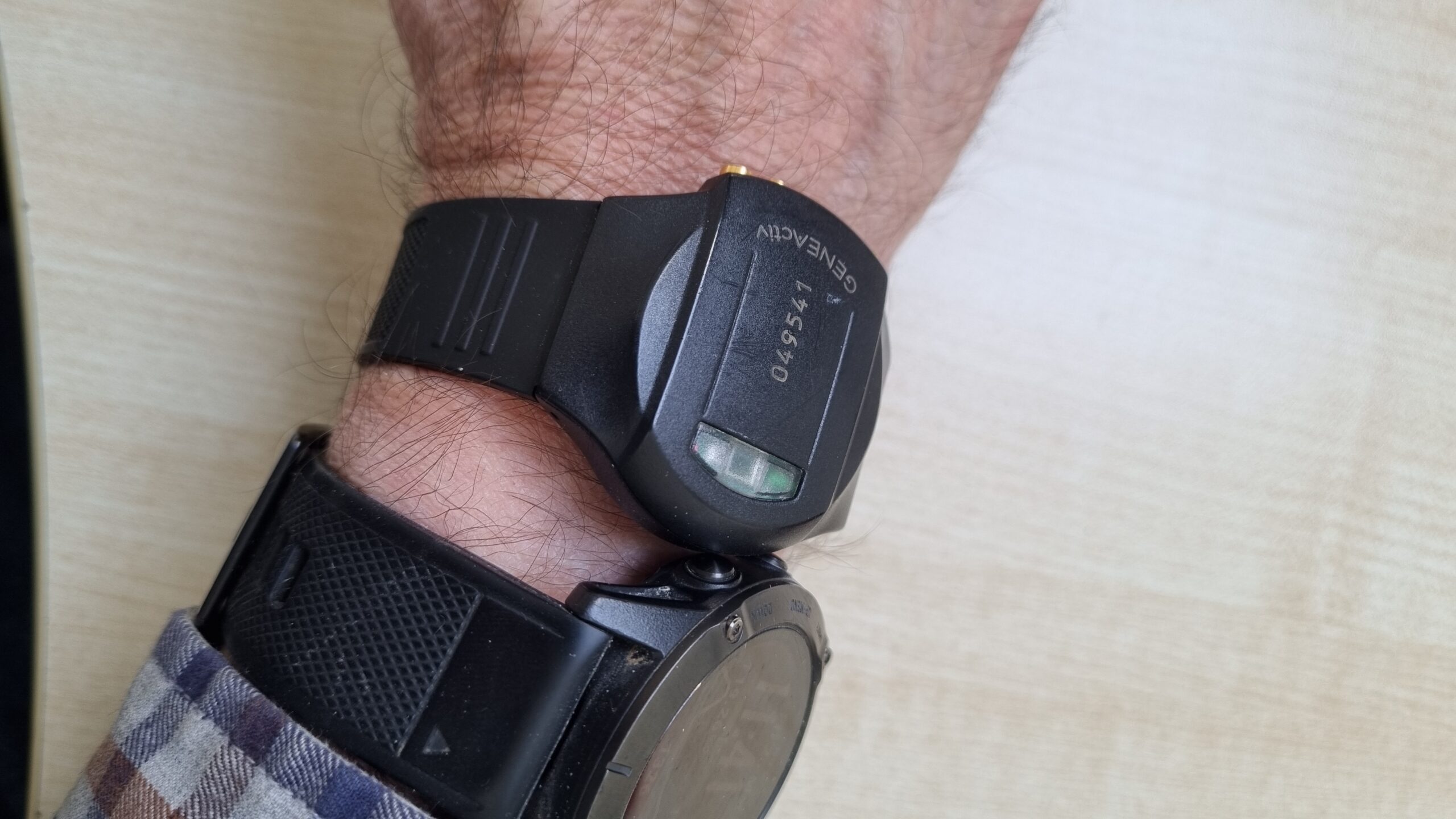 movement sensing watch on each wrist