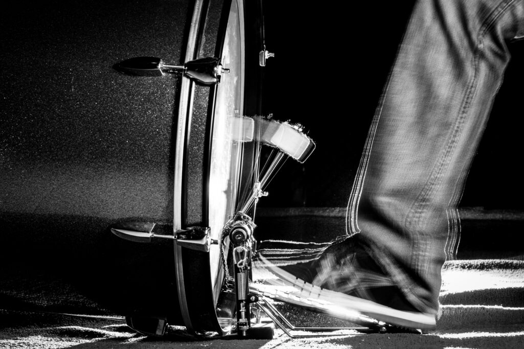 Kick drum in action